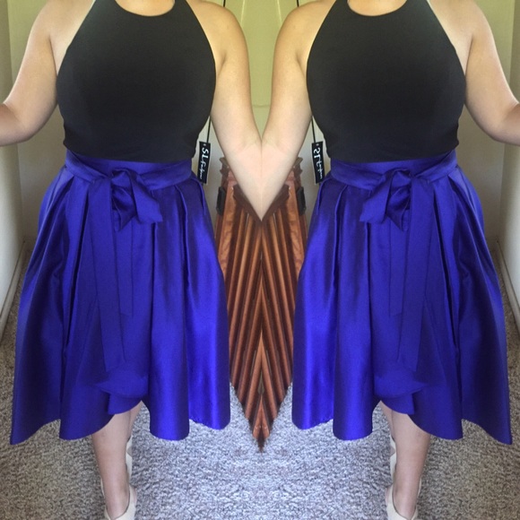 Purple and black Up-down prom dress - Picture 1 of 2